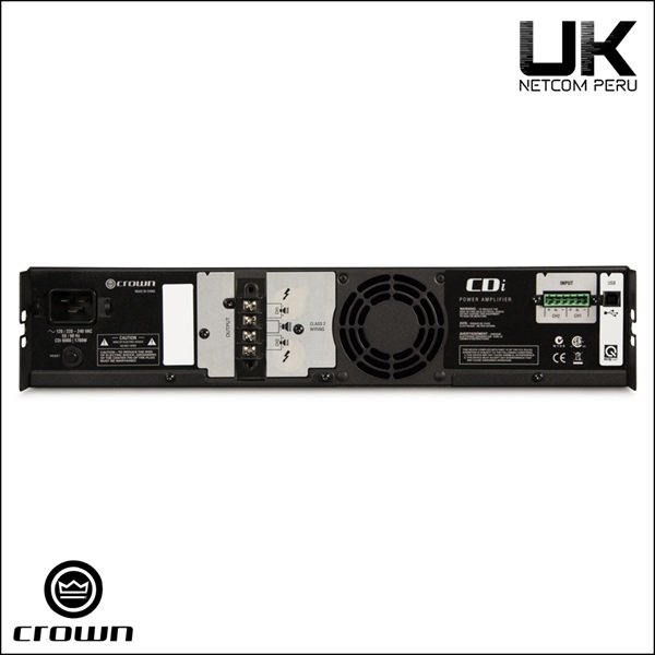 Crown CDi 6000 - Amplificador Análogo de 2 canales 2,100W @ 4Ω - Imagen 2