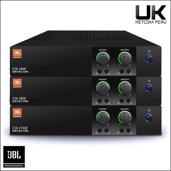 JBL CSA 240Z/280Z/2120Z - Amplificador de 2 canales 40/80/120W @ 70/100V