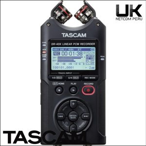 Tascam DR-40X - Grabadora portátil de campo de 4 canales